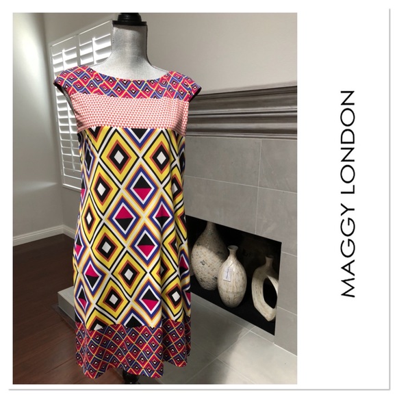 Maggy London Dresses & Skirts - Diamonds and Triangles dress